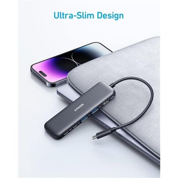 Anker 332 USB-C Hub (5-in-1) with 4K HDMI Display, 5Gbps - and 2 5Gbps USB-A - Picture 6 of 7
